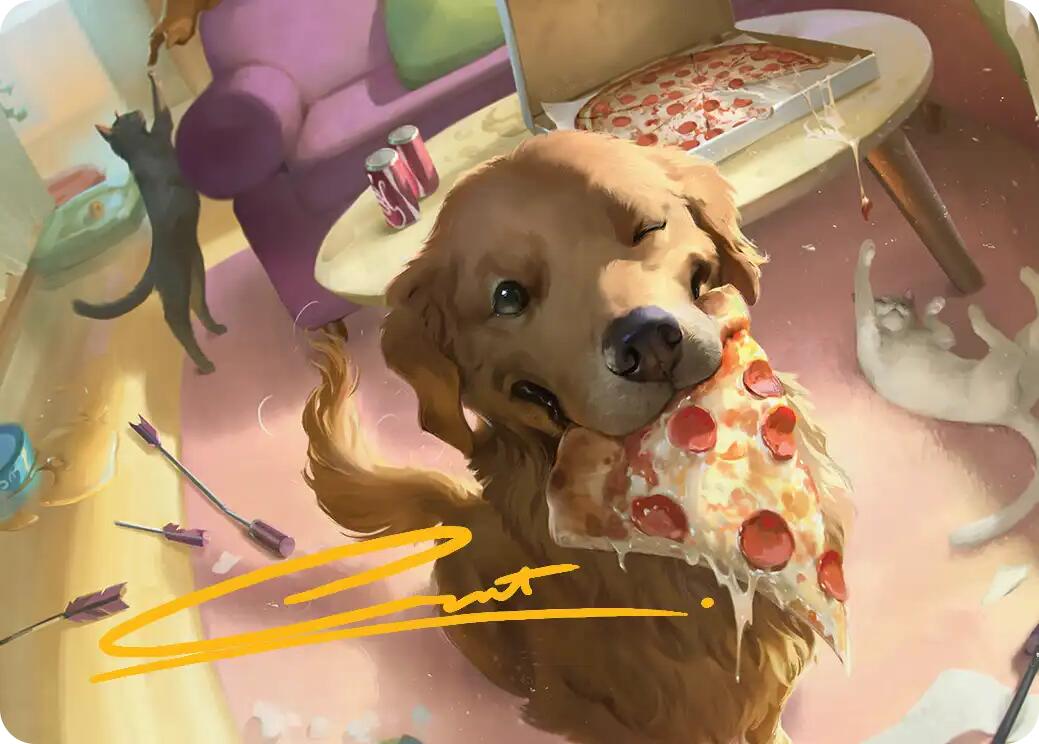 Lucky the Pizza Dog Art Card (Gold-Stamped Signature) [Marvel Super Heroes Art Series] | Multizone: Comics And Games