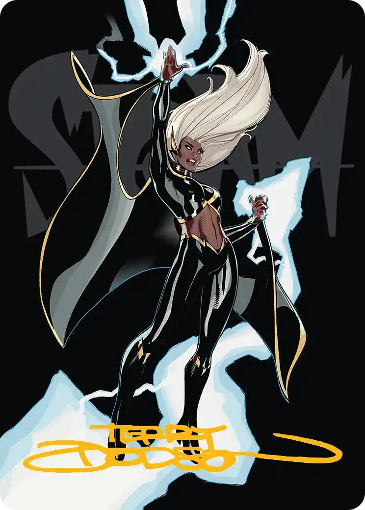 Storm, Windrider Art Card (Gold-Stamped Signature) [Marvel Super Heroes Art Series] | Multizone: Comics And Games