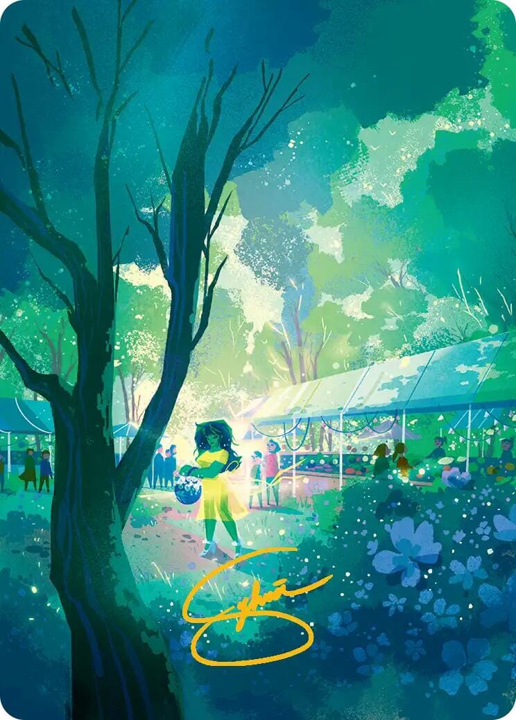 Forest Art Card (Gold-Stamped Signature) [Marvel Super Heroes Art Series] MTG Single Magic: The Gathering  | Multizone: Comics And Games