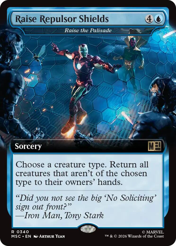 Raise Repulsor Shields - Raise the Palisade (Extended Art) [Marvel Super Heroes Commander] | Multizone: Comics And Games