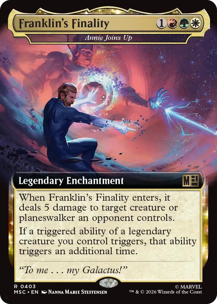 Franklin's Finality - Annie Joins Up (Extended Art) [Marvel Super Heroes Commander] MTG Single Magic: The Gathering  | Multizone: Comics And Games
