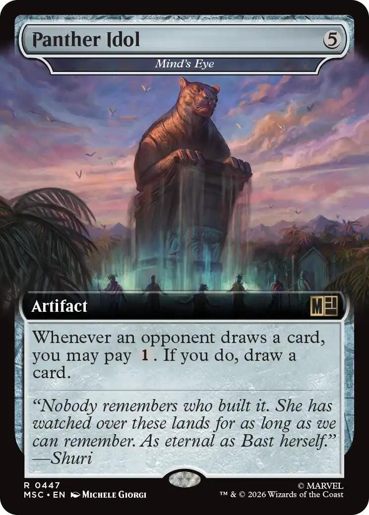 Panther Idol - Mind's Eye (Extended Art) [Marvel Super Heroes Commander] MTG Single Magic: The Gathering  | Multizone: Comics And Games
