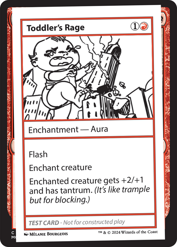 Toddler's Rage [Mystery Booster 2 Playtest Cards] MTG Single Magic: The Gathering  | Multizone: Comics And Games