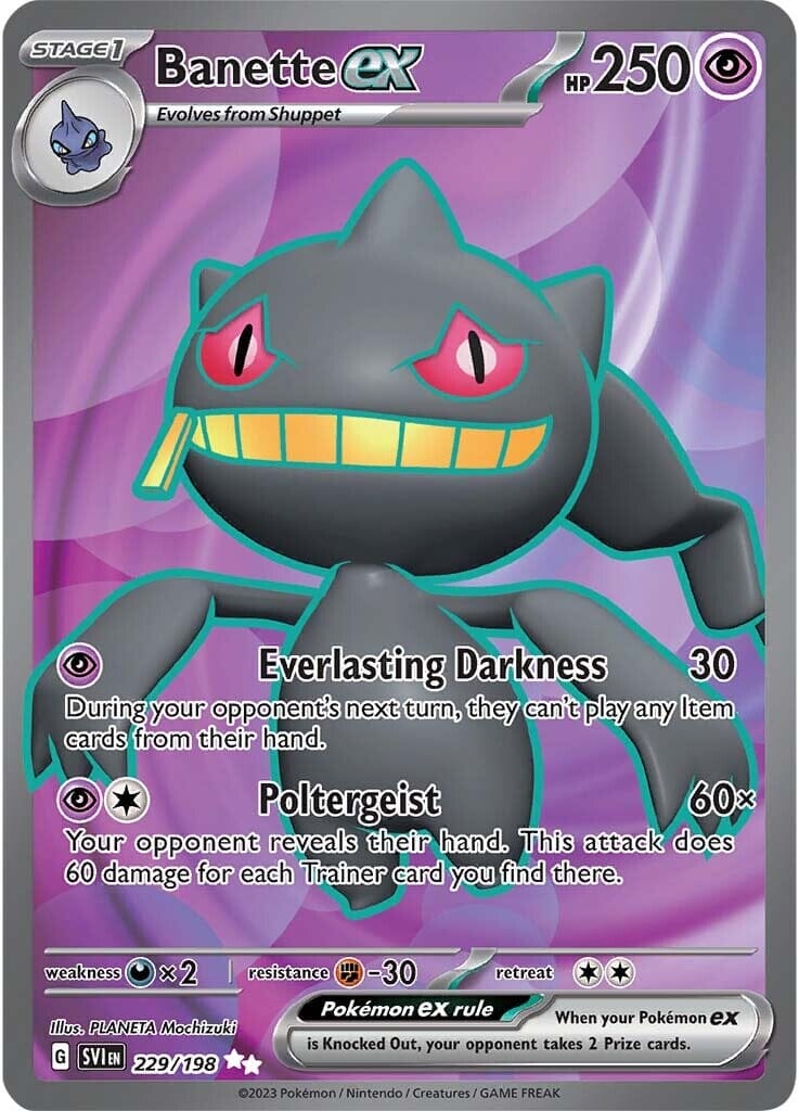 Banette ex (229/198) [Scarlet & Violet: Base Set] Pokemon Single Pokémon  | Multizone: Comics And Games