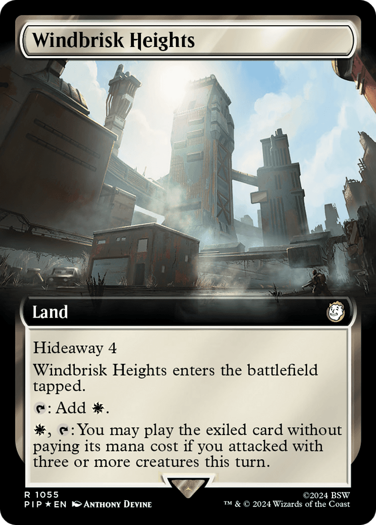 Windbrisk Heights (Extended Art) (Surge Foil) [Fallout] MTG Single Magic: The Gathering  | Multizone: Comics And Games