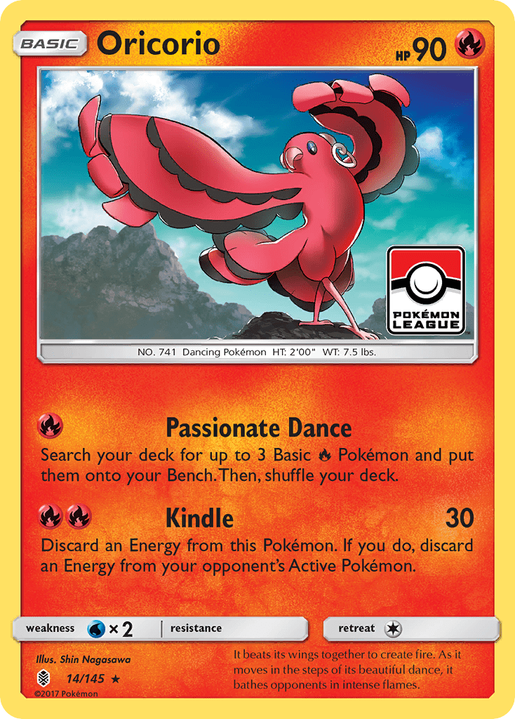 Oricorio (14/145) [Sun & Moon: Guardians Rising] Pokemon Single Pokémon  | Multizone: Comics And Games