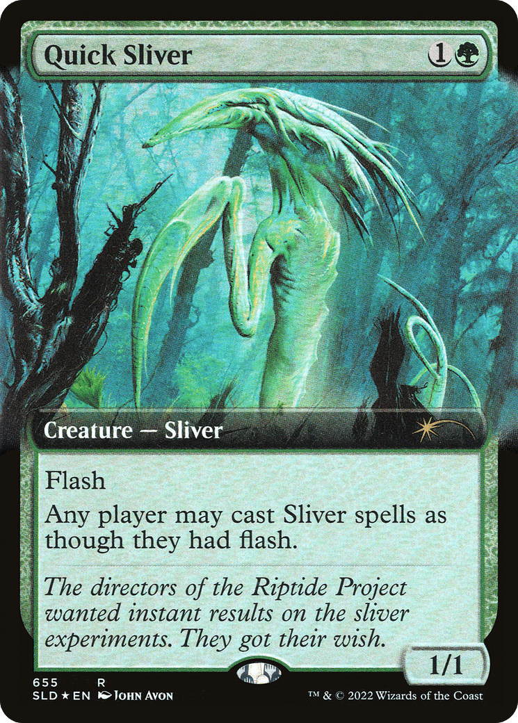 Quick Sliver (Extended Art) [Secret Lair Drop Promos] MTG Single Magic: The Gathering  | Multizone: Comics And Games
