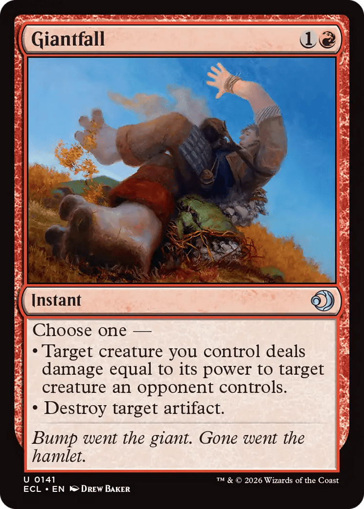 Giantfall [Lorwyn Eclipsed] MTG Single Magic: The Gathering  | Multizone: Comics And Games