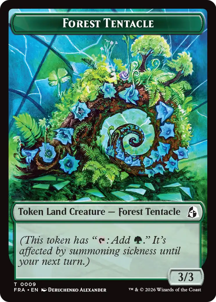 Forest Tentacle // Beast Double-Sided Token [Reality Fracture Tokens] | Multizone: Comics And Games