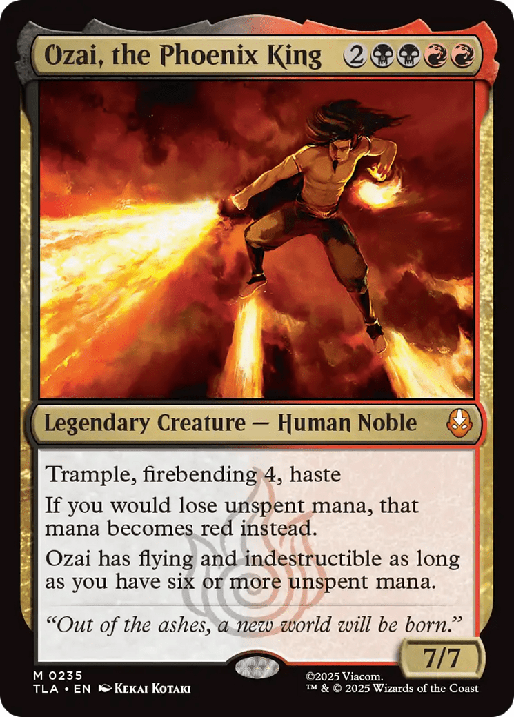 Ozai, the Phoenix King [Avatar: The Last Airbender] MTG Single Magic: The Gathering  | Multizone: Comics And Games