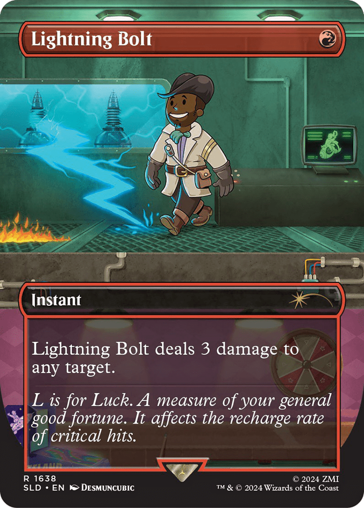 Lightning Bolt (1638) (Rainbow Foil) [Secret Lair Drop Series] MTG Single Magic: The Gathering  | Multizone: Comics And Games