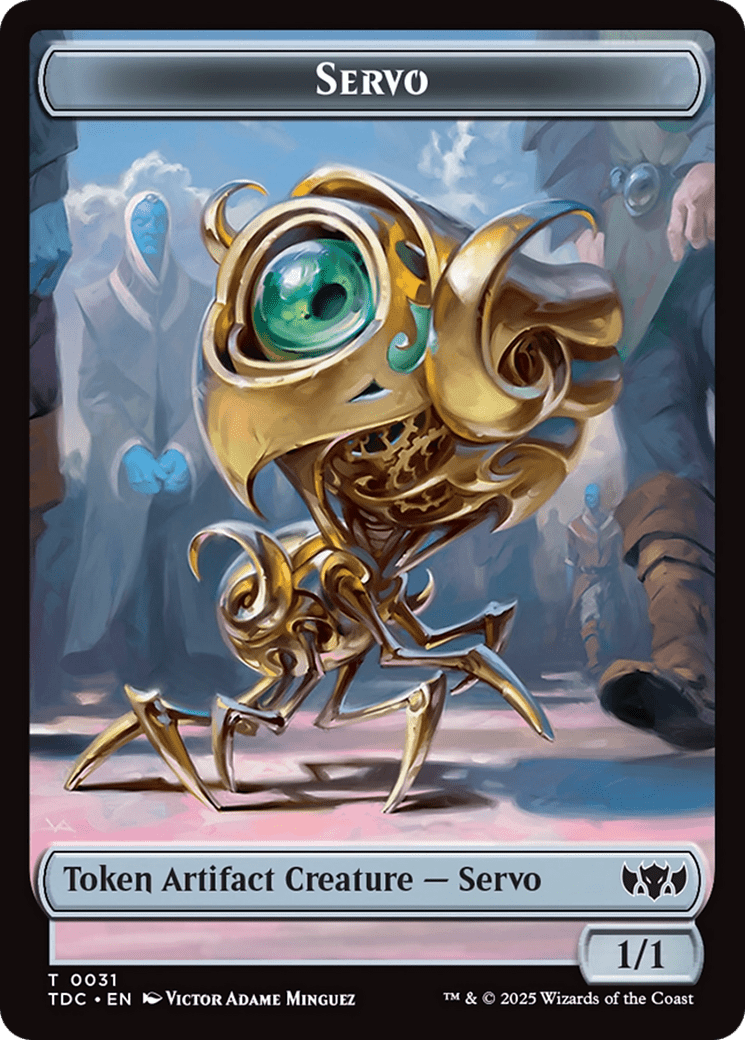 Servo // Warrior Double-Sided Token [Tarkir: Dragonstorm Commander Tokens] MTG Single Magic: The Gathering  | Multizone: Comics And Games