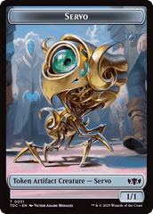 Servo // Warrior Double-Sided Token [Tarkir: Dragonstorm Commander Tokens] MTG Single Magic: The Gathering  | Multizone: Comics And Games