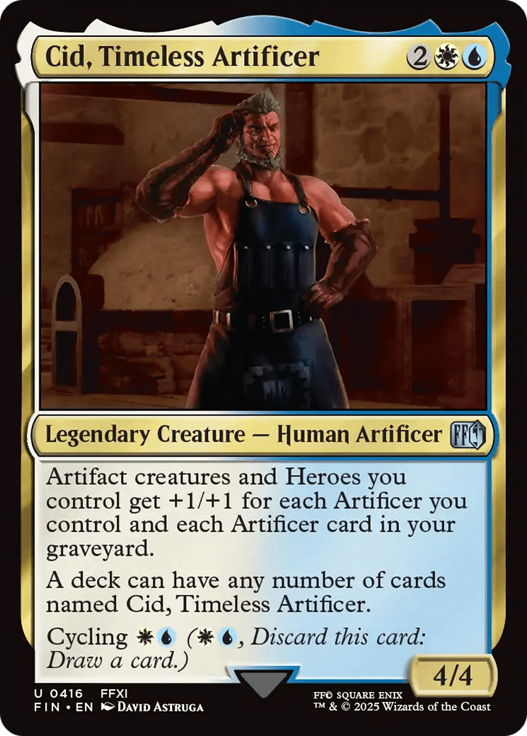 Cid, Timeless Artificer (0416) [FINAL FANTASY] MTG Single Magic: The Gathering  | Multizone: Comics And Games
