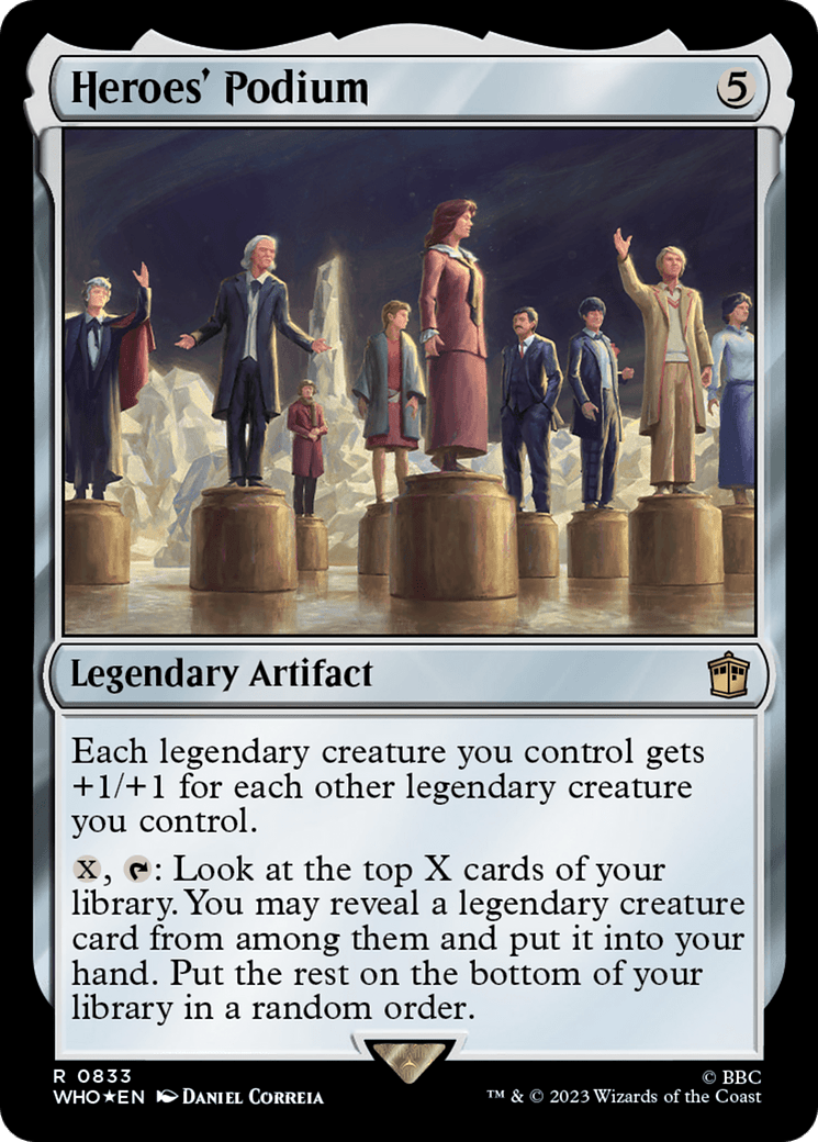 Heroes' Podium (Surge Foil) [Doctor Who] MTG Single Magic: The Gathering  | Multizone: Comics And Games