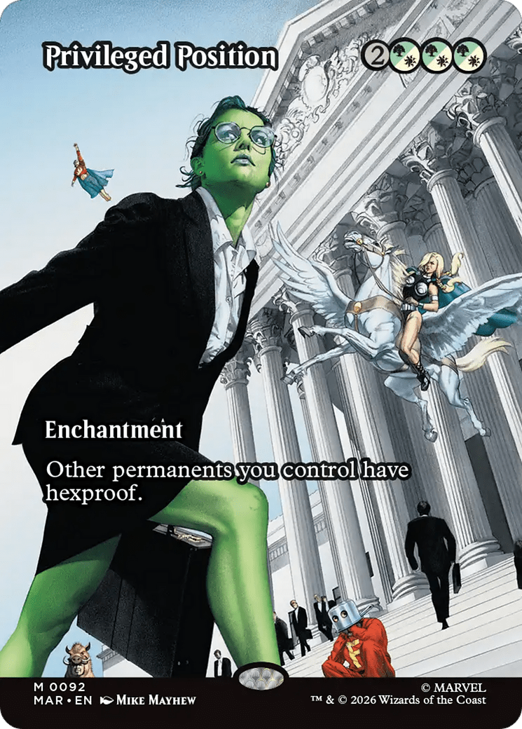 Privileged Position (Borderless) [Marvel Universe: Eternal-Legal] MTG Single Magic: The Gathering  | Multizone: Comics And Games