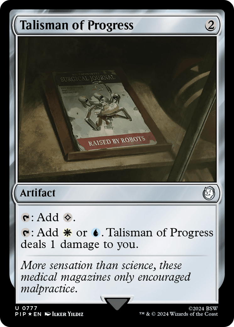 Talisman of Progress (Surge Foil) [Fallout] MTG Single Magic: The Gathering  | Multizone: Comics And Games