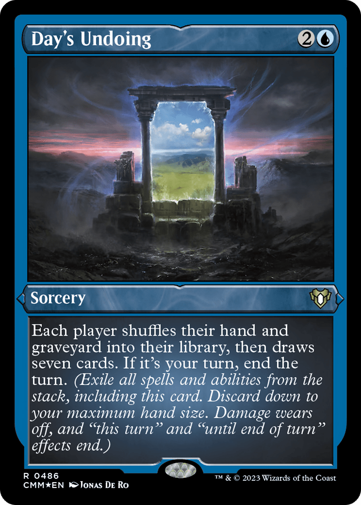 Day's Undoing (Foil Etched) [Commander Masters] MTG Single Magic: The Gathering  | Multizone: Comics And Games