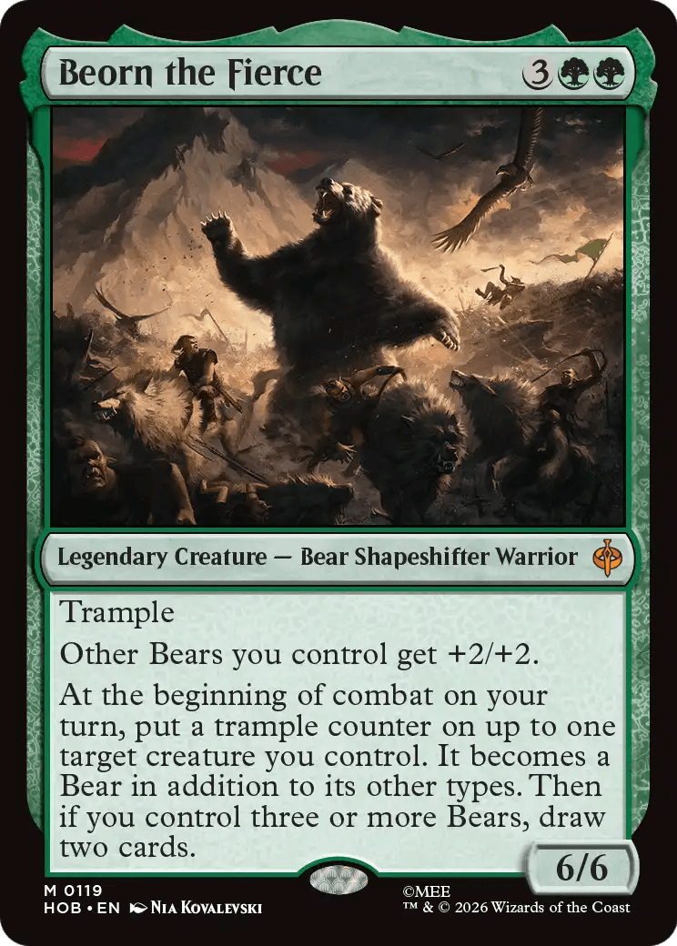 Beorn the Fierce [The Hobbit] MTG Single Magic: The Gathering  | Multizone: Comics And Games
