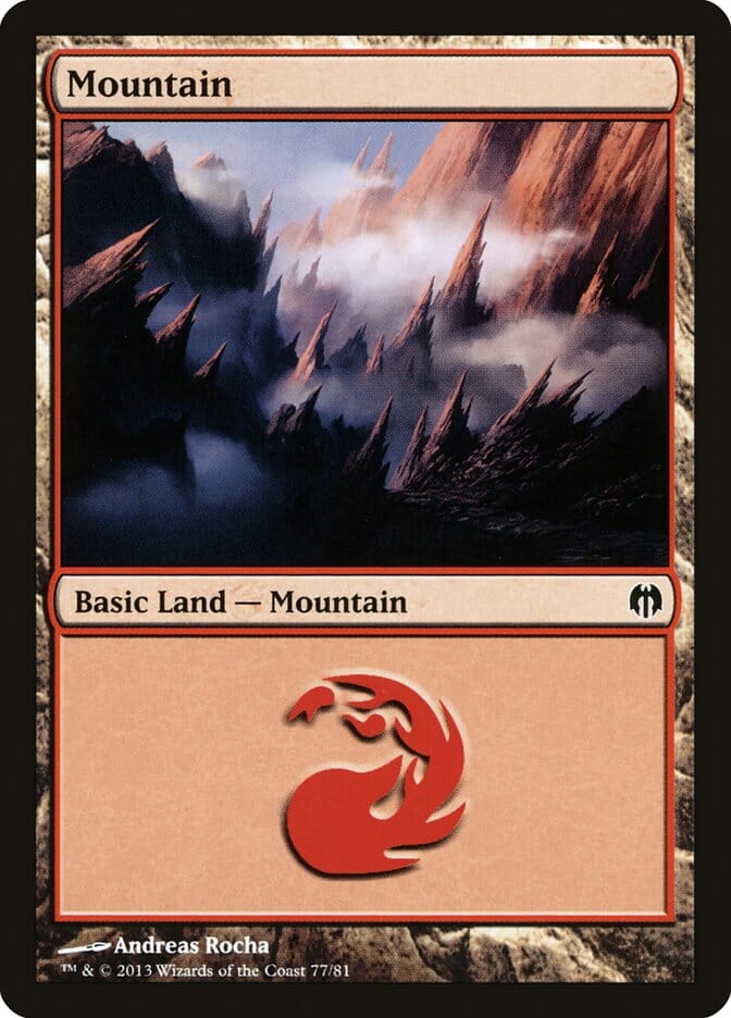 Mountain (77) [Duel Decks: Heroes vs. Monsters] MTG Single Magic: The Gathering  | Multizone: Comics And Games