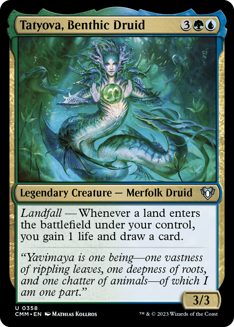 Tatyova, Benthic Druid [Commander Masters] MTG Single Magic: The Gathering  | Multizone: Comics And Games