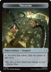 Spider // Treasure Double-Sided Token [Marvel's Spider-Man Tokens] MTG Single Magic: The Gathering  | Multizone: Comics And Games