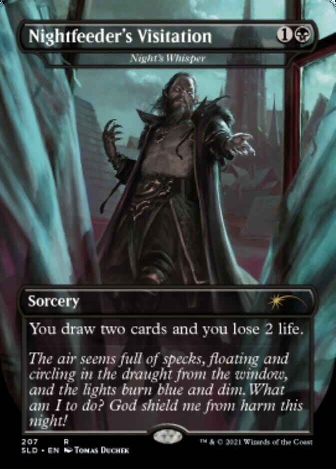 Night's Whisper - Nightfeeder's Visitation [Secret Lair Drop Series] MTG Single Magic: The Gathering  | Multizone: Comics And Games
