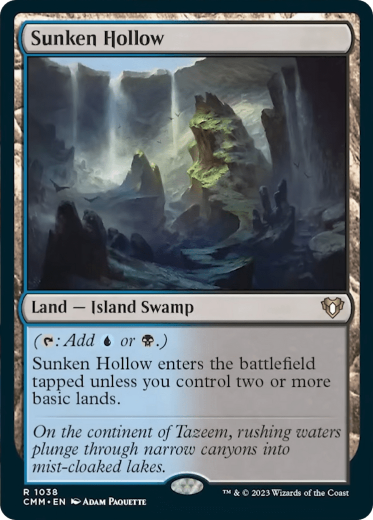 Sunken Hollow [Commander Masters] MTG Single Magic: The Gathering  | Multizone: Comics And Games