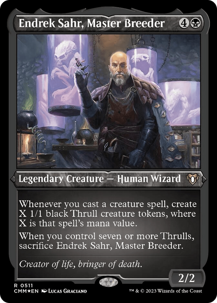 Endrek Sahr, Master Breeder (Foil Etched) [Commander Masters] MTG Single Magic: The Gathering  | Multizone: Comics And Games