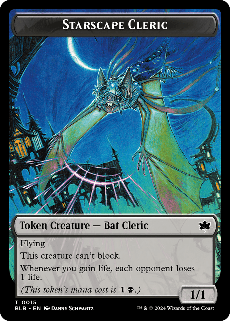 Cragflame // Starscape Cleric Double-Sided Token [Bloomburrow Tokens] MTG Single Magic: The Gathering  | Multizone: Comics And Games
