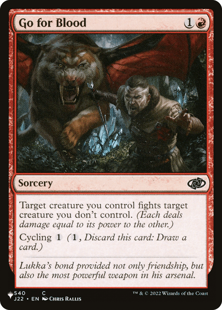 Go for Blood [The List] MTG Single Magic: The Gathering  | Multizone: Comics And Games