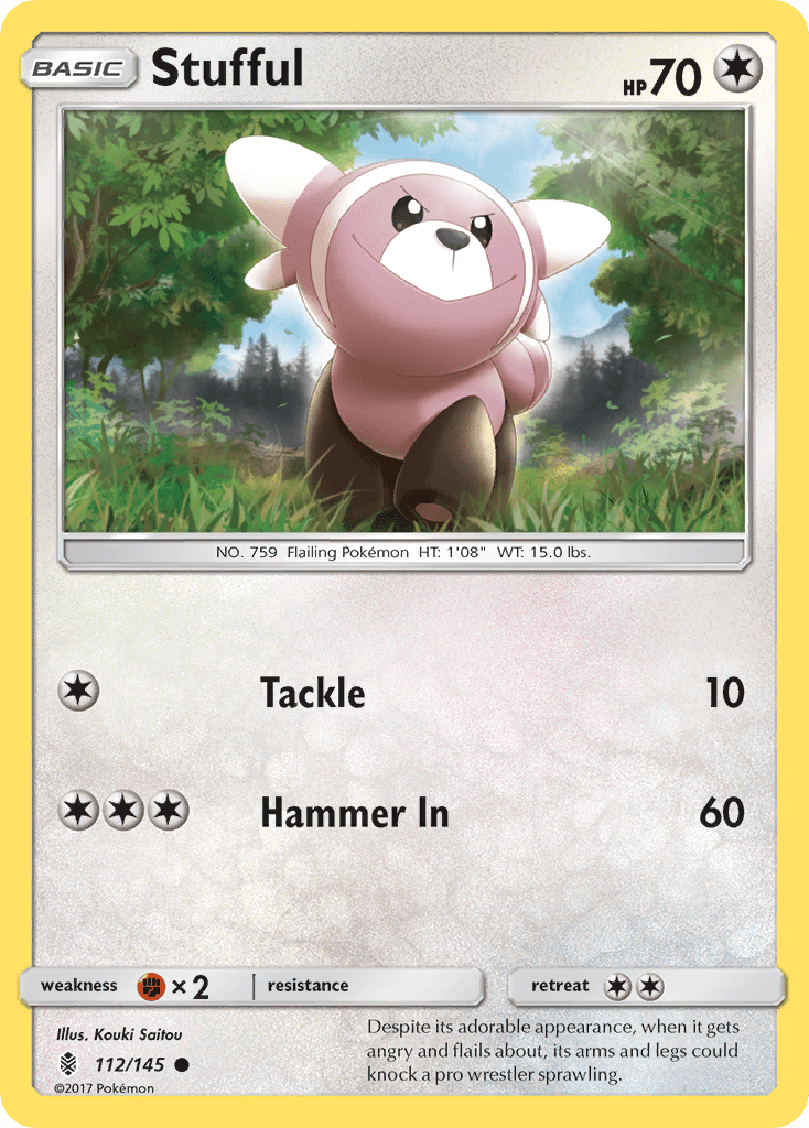 Stufful (112/145) [Sun & Moon: Guardians Rising] Pokemon Single Pokémon  | Multizone: Comics And Games