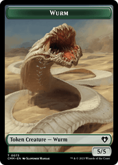 Wurm // Spider Double-Sided Token [Commander Masters Tokens] MTG Single Magic: The Gathering  | Multizone: Comics And Games