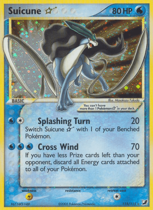 Suicune Star (115/115) [EX: Unseen Forces] Pokemon Single Pokémon  | Multizone: Comics And Games