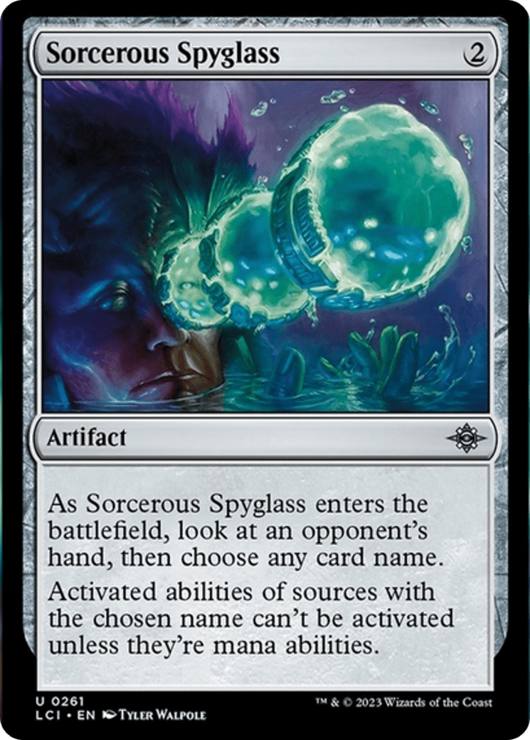 Sorcerous Spyglass [The Lost Caverns of Ixalan] MTG Single Magic: The Gathering  | Multizone: Comics And Games