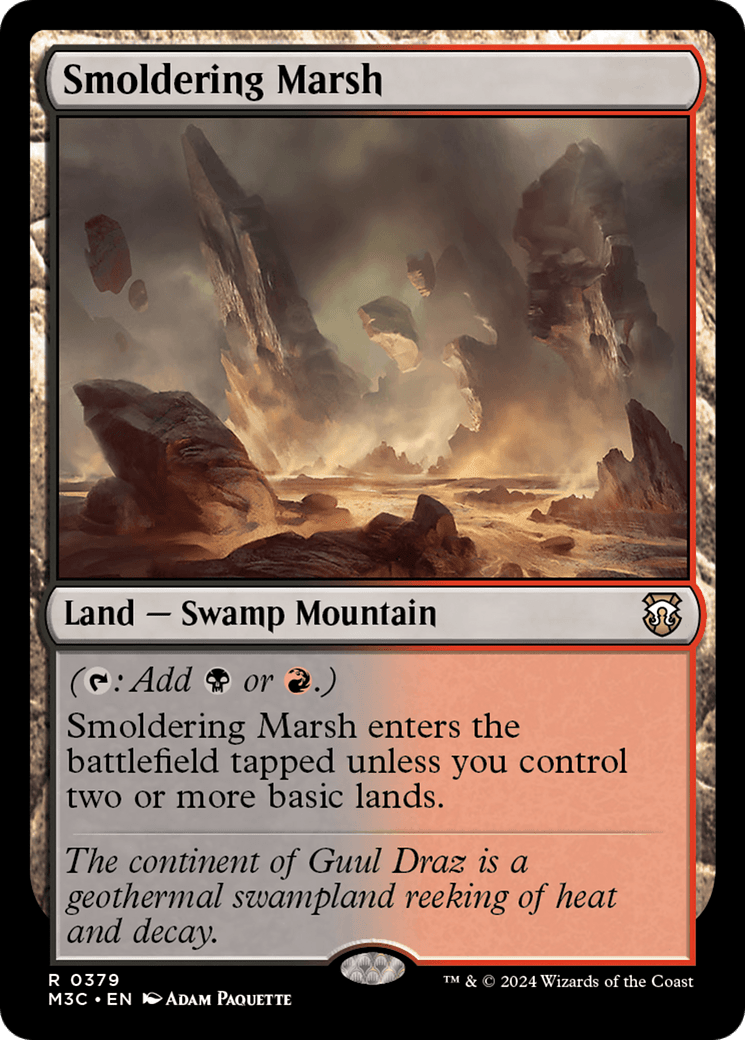 Smoldering Marsh [Modern Horizons 3 Commander] MTG Single Magic: The Gathering  | Multizone: Comics And Games