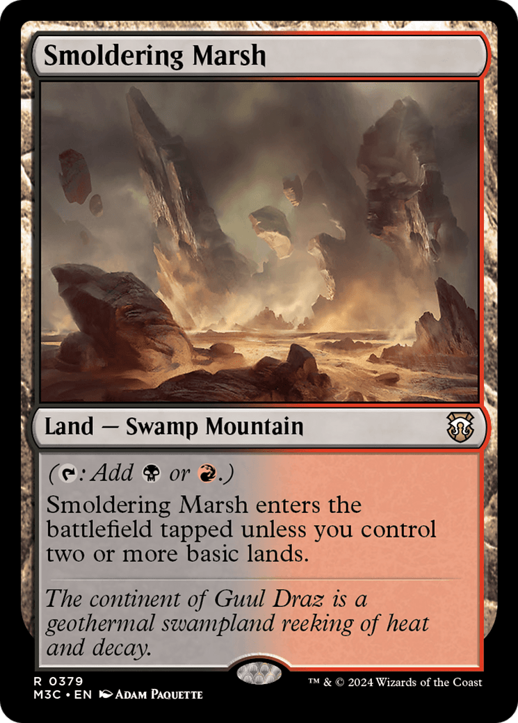 Smoldering Marsh (Ripple Foil) [Modern Horizons 3 Commander] MTG Single Magic: The Gathering  | Multizone: Comics And Games