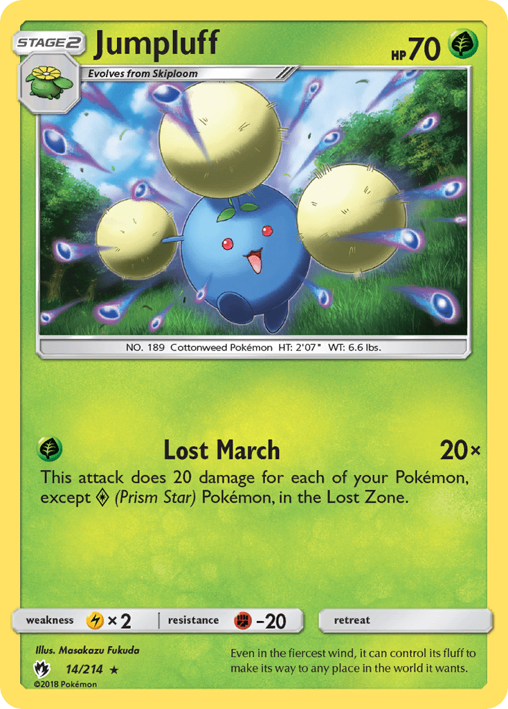 Jumpluff (14/214) [Sun & Moon: Lost Thunder] Pokemon Single Pokémon  | Multizone: Comics And Games