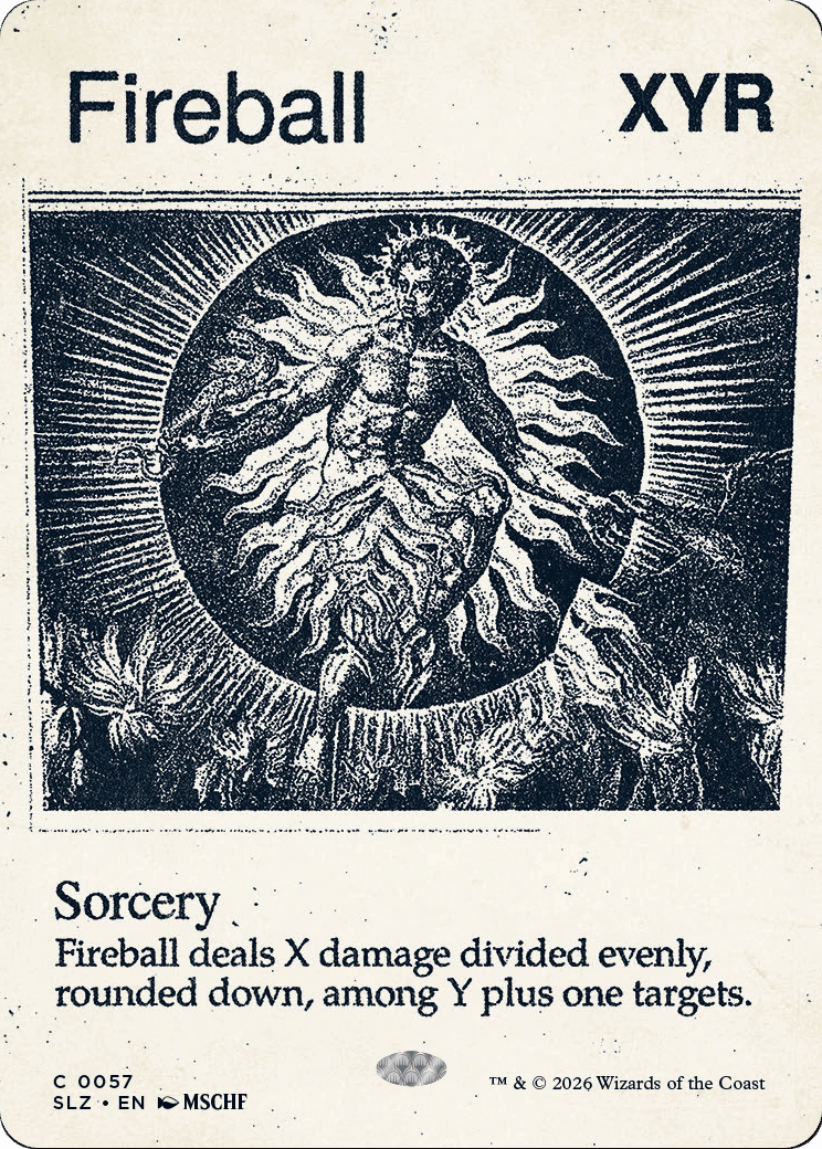 Fireball (0057) [Secret Lair x MSCHF: The Zeta Set] MTG Single Magic: The Gathering  | Multizone: Comics And Games
