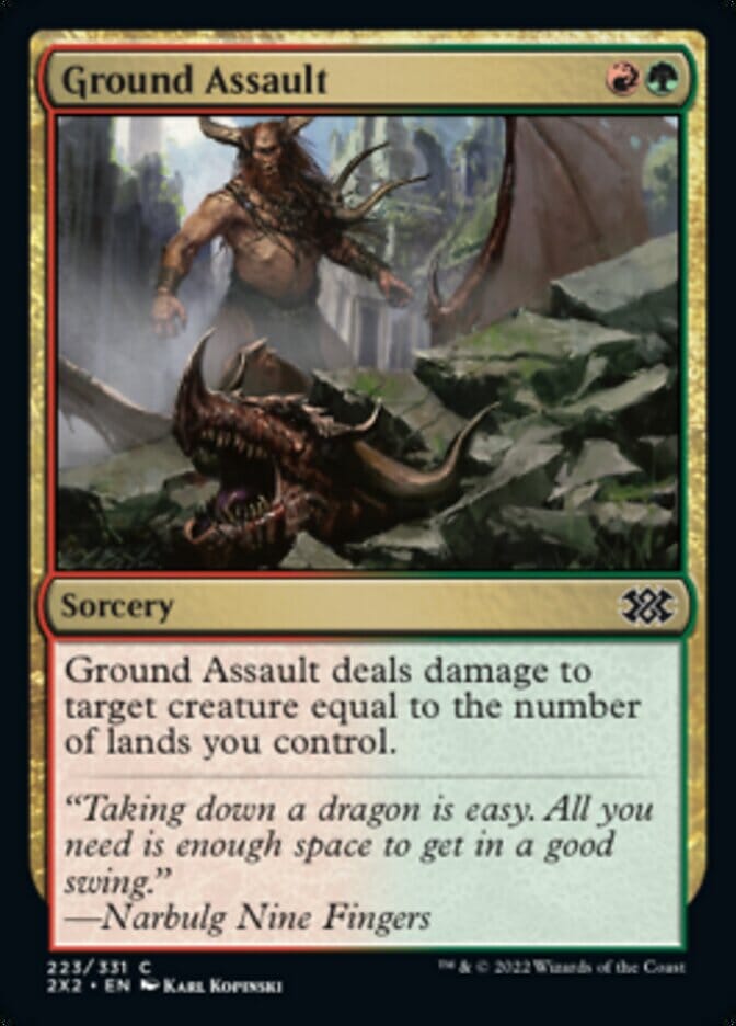 Ground Assault [Double Masters 2022] MTG Single Magic: The Gathering  | Multizone: Comics And Games