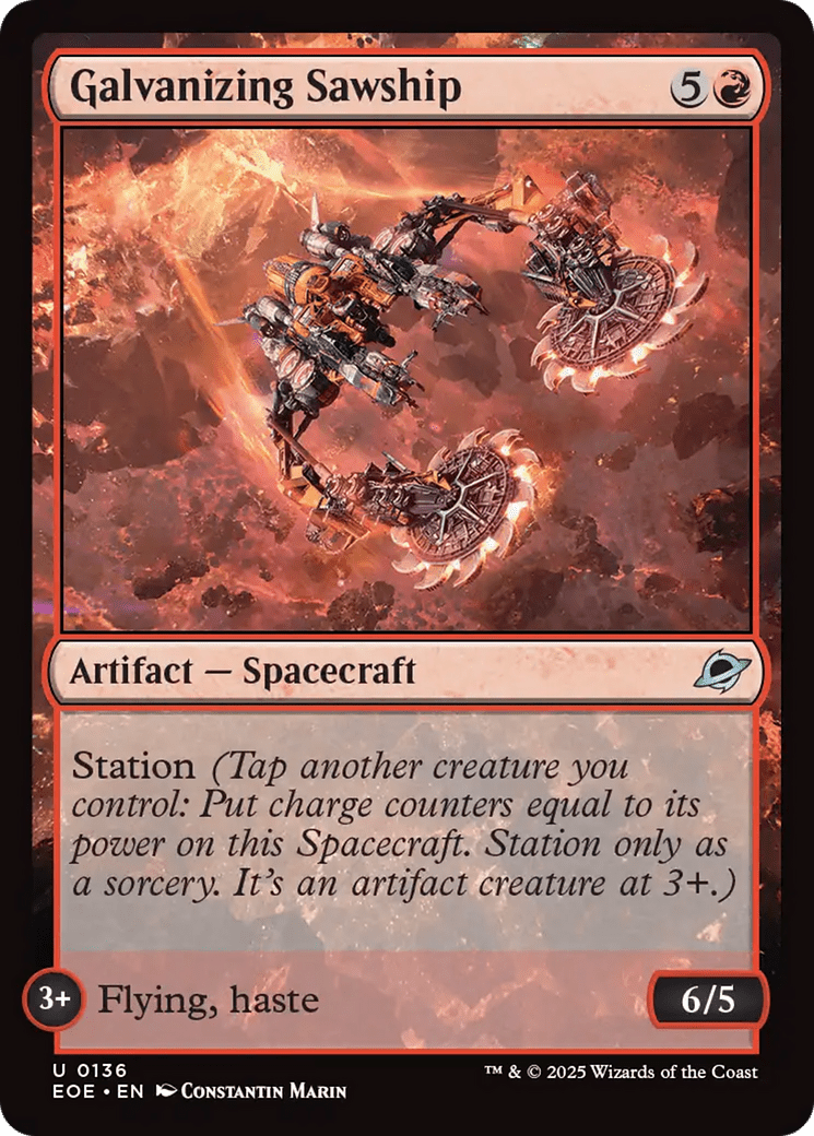 Galvanizing Sawship [Edge of Eternities] MTG Single Magic: The Gathering  | Multizone: Comics And Games