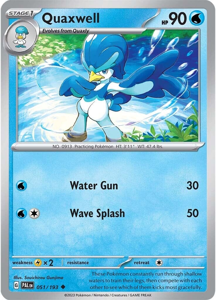 Quaxwell (051/193) [Scarlet & Violet: Paldea Evolved] Pokemon Single Pokémon  | Multizone: Comics And Games