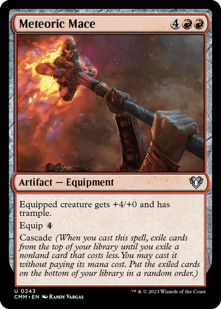 Meteoric Mace [Commander Masters] MTG Single Magic: The Gathering  | Multizone: Comics And Games