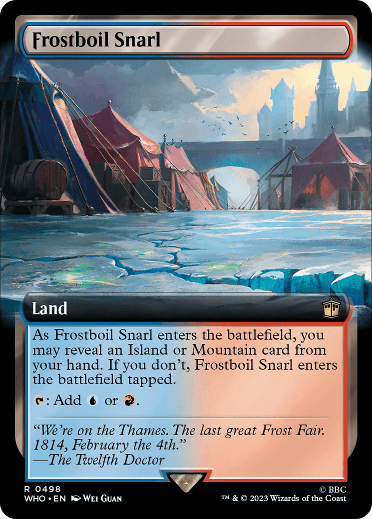 Frostboil Snarl (Extended Art) [Doctor Who] MTG Single Magic: The Gathering  | Multizone: Comics And Games