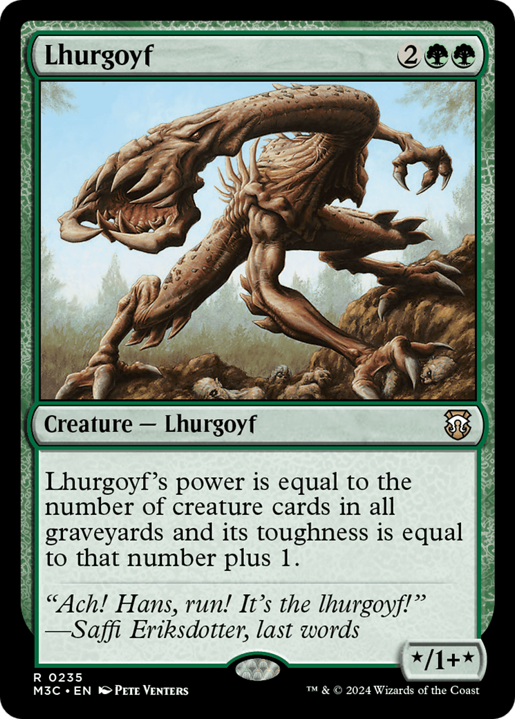 Lhurgoyf (Ripple Foil) [Modern Horizons 3 Commander] MTG Single Magic: The Gathering  | Multizone: Comics And Games