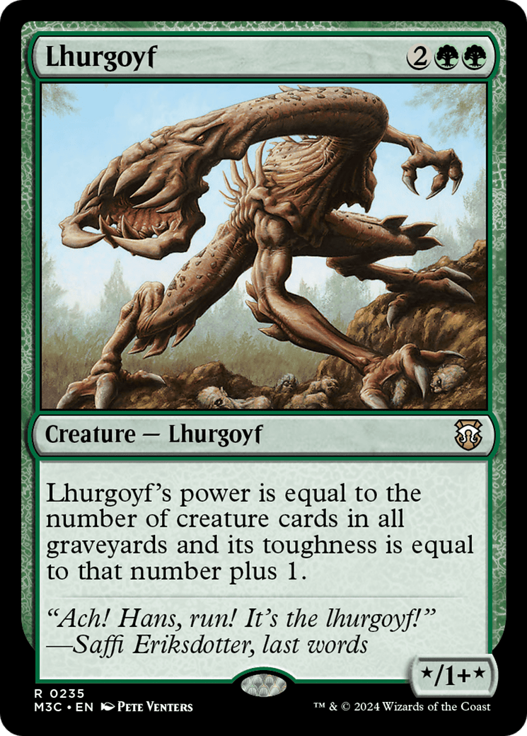 Lhurgoyf [Modern Horizons 3 Commander] MTG Single Magic: The Gathering  | Multizone: Comics And Games