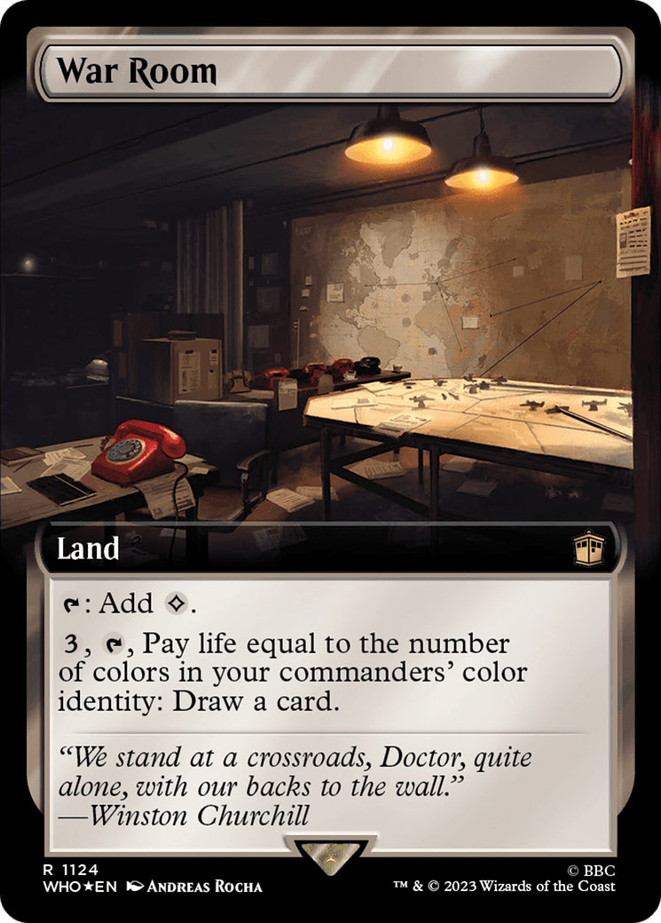 War Room (Extended Art) (Surge Foil) [Doctor Who] MTG Single Magic: The Gathering  | Multizone: Comics And Games