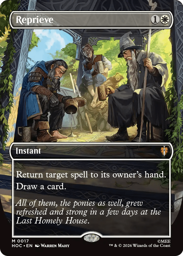 Reprieve (Borderless) [The Hobbit: Eternal-Legal] MTG Single Magic: The Gathering  | Multizone: Comics And Games