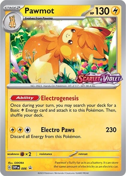 Pawmot (006) [Scarlet & Violet: Black Star Promos] Pokemon Single Pokémon  | Multizone: Comics And Games