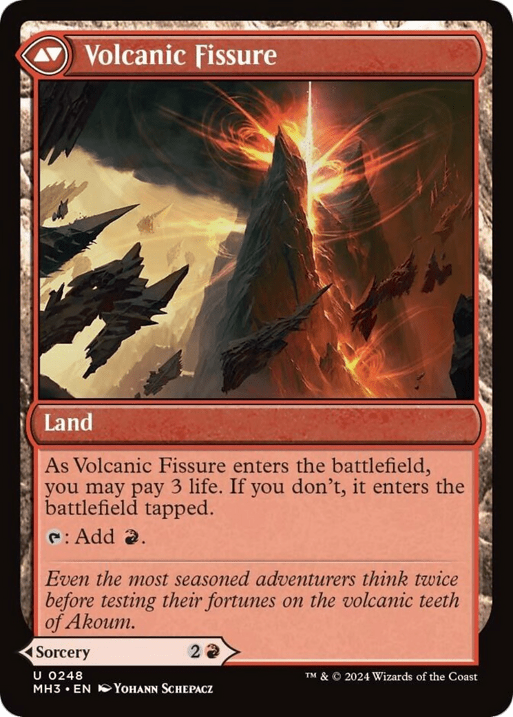 Sundering Eruption // Volcanic Fissure [Modern Horizons 3] MTG Single Magic: The Gathering  | Multizone: Comics And Games